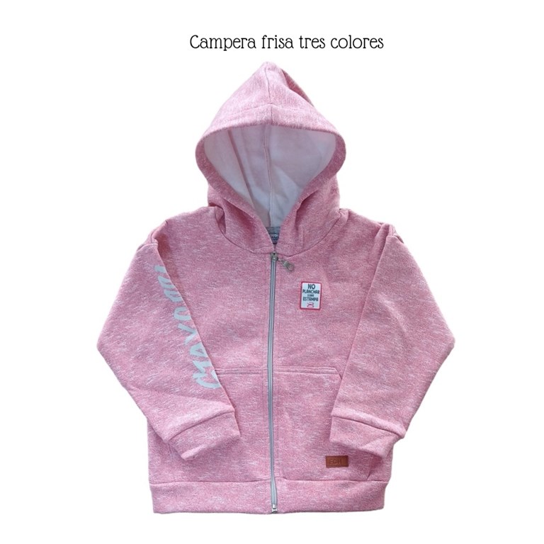 CAMPERA CON CAPUCHA FRIZA MARMOLADO