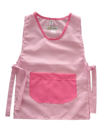 PONCHO ROSA CUADRILLE CON BOLSILLO DELANTERO COLEGIAL. LABENDEL