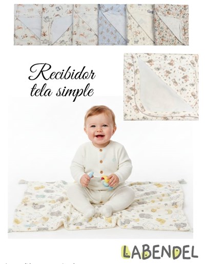 Recibidor manta SIMPLE jersey premium estampado. Medidas: 80 x 70 cm. Mas de 20 estampados distintos. Labendel