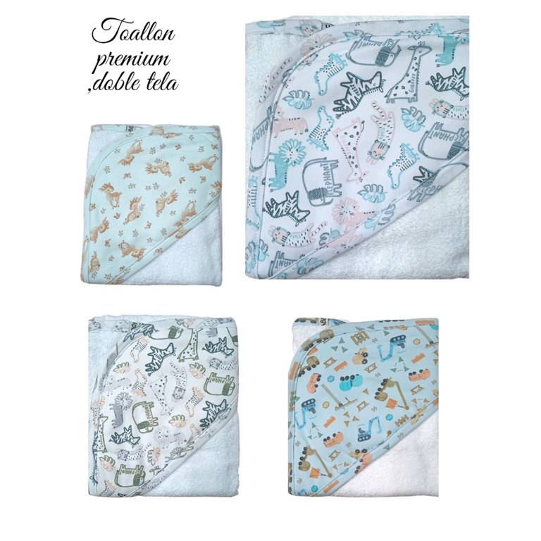 TOALLON 'CALIDAD PREMIUM' CON CAPUCHA ESTAMPADO. MEDIDAS: 0,80 x 0,75. COLORES: SURTIDOS. LABENDEL