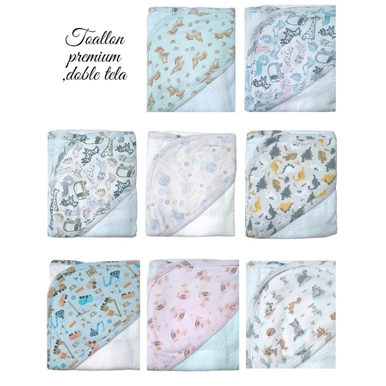 TOALLON 'CALIDAD PREMIUM' CON CAPUCHA ESTAMPADO. MEDIDAS: 0,80 x 0,75. COLORES: SURTIDOS. LABENDEL