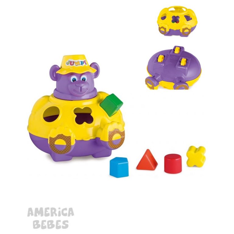 Osito Jumpy con formas didacticas. Calesita