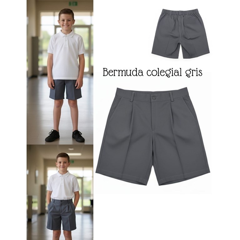 A101 GRIS BERMUDA TROPICAL COLEGIAL SU ROGER