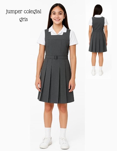 A102 GRIS JUMPER SARGA COLEGIAL SU ROGER