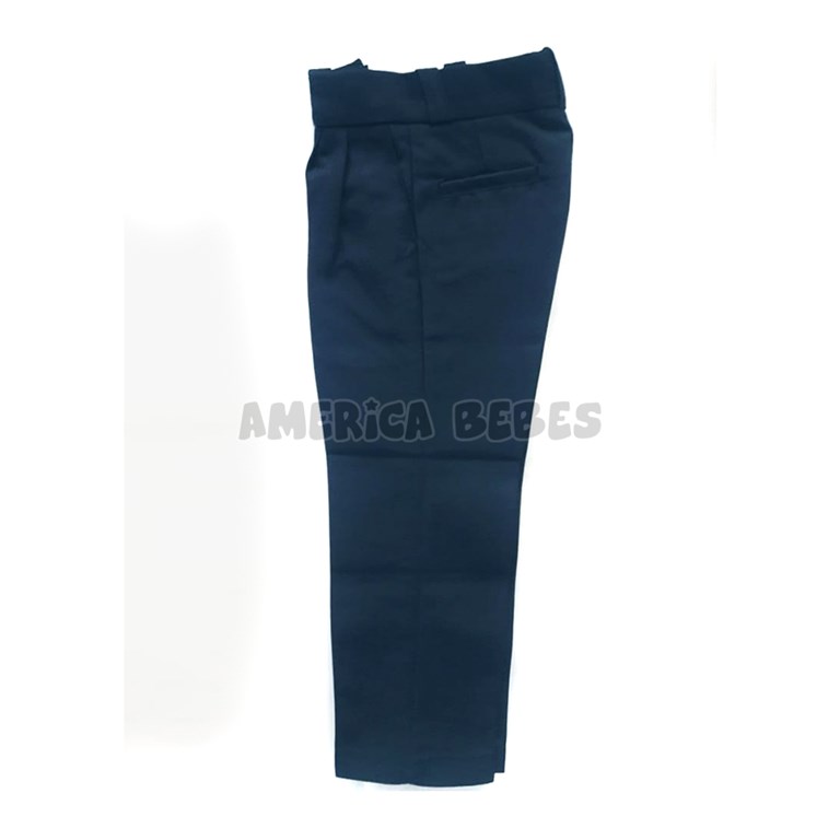 A103 AZUL PANTALON SARGA COLEGIAL. Talle: 2-4 CON PINZAS.  Talle 6 en adelante SIN PINZAS. SU ROGER