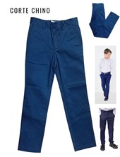 A110 AZUL PANTALÓN CHINO GABARDINA ESLASTIZADA. SU ROGER