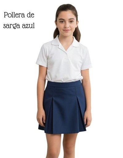 A119 AZUL POLLERA SARGA COLEGIAL SU ROGER