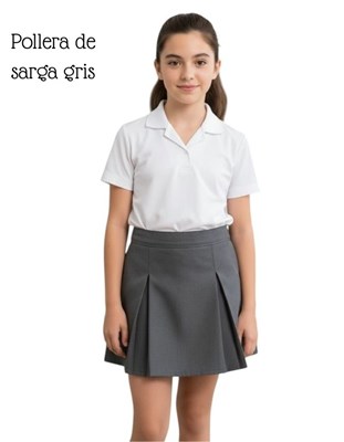 A119 GRIS POLLERA SARGA COLEGIAL SU ROGER