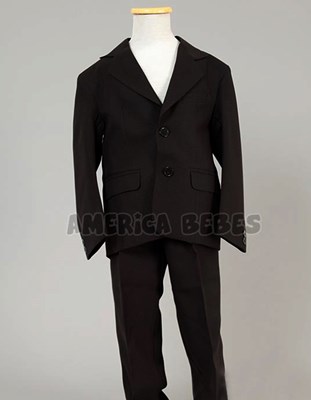 A121 NEGRO AMBO SACO Y PANTALON MECANICO SEMICHUPIN SU ROGER