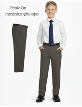 A124 GRIS PANTALON MECANICO COLEGIAL Talle: 2-4 CON PINZAS. Talle 6 en adelante SIN PINZAS. SU ROGER
