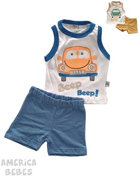 CONJUNTO REMERA SM Y SHORT BEEP DEEP YABY