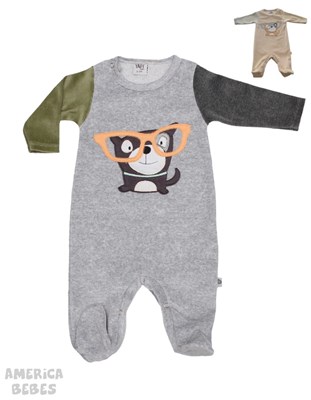 ENTERITO BEBE PLUSH ESTAMPADO DOGUI YABY