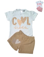 conjunto de remera y short cool yaby