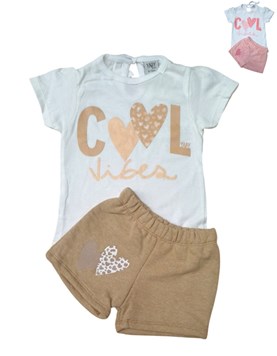 conjunto de remera y short cool yaby