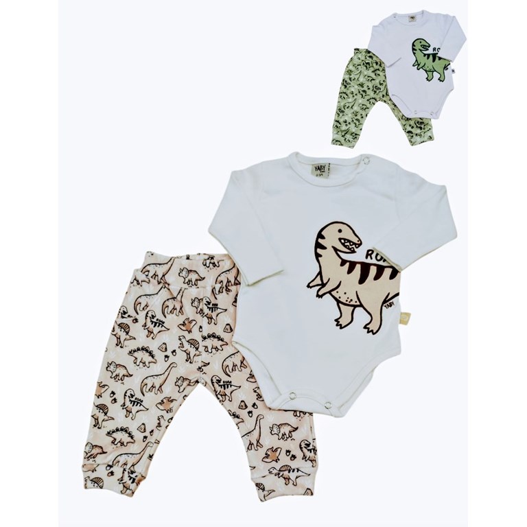 CONJUNTO CON PANTALÓN PLUSH SIMIL BOLSILLO ROAR. YABY