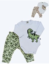 CONJUNTO CON PANTALÓN PLUSH SIMIL BOLSILLO ROAR. YABY