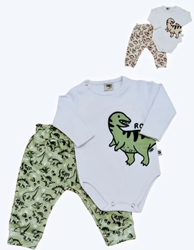 CONJUNTO CON PANTALÓN PLUSH SIMIL BOLSILLO ROAR. YABY