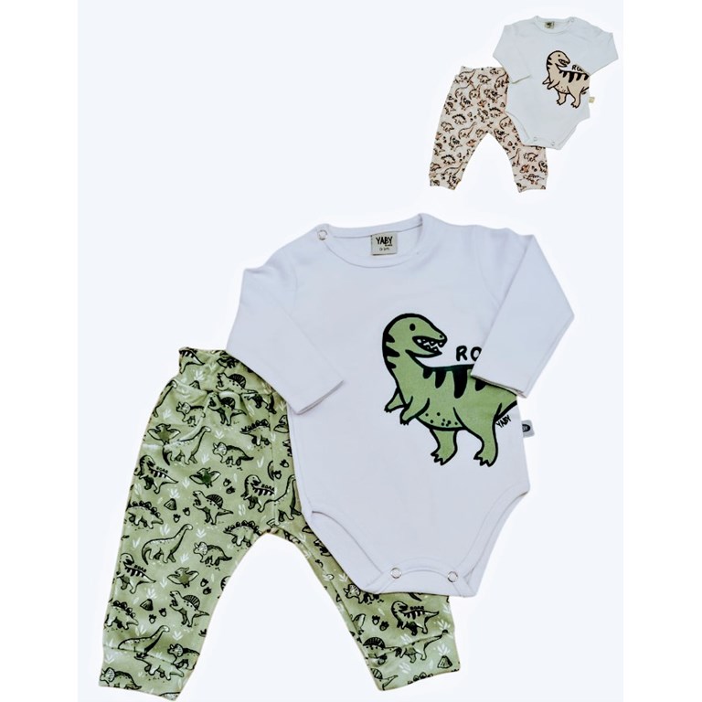 CONJUNTO CON PANTALÓN PLUSH SIMIL BOLSILLO ROAR. YABY