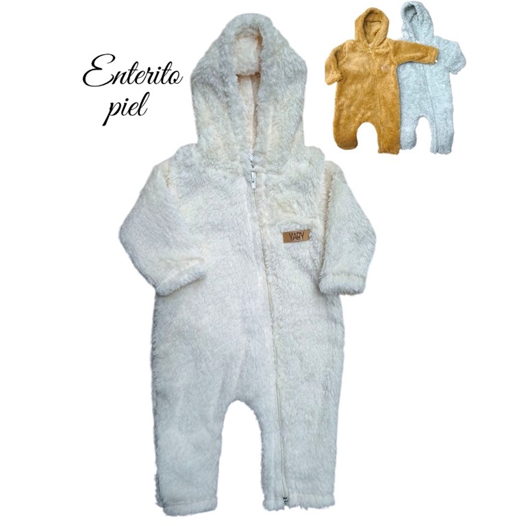 ENTERITO DE BEBE SHERPA DOBLE CON CIERRE YABY