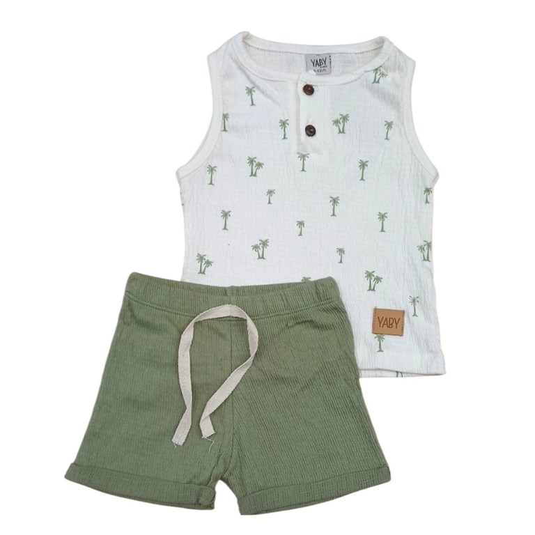 CONJUNTO SIN MANGA PAMLERAS. YABY