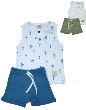 CONJUNTO SIN MANGA PAMLERAS. YABY