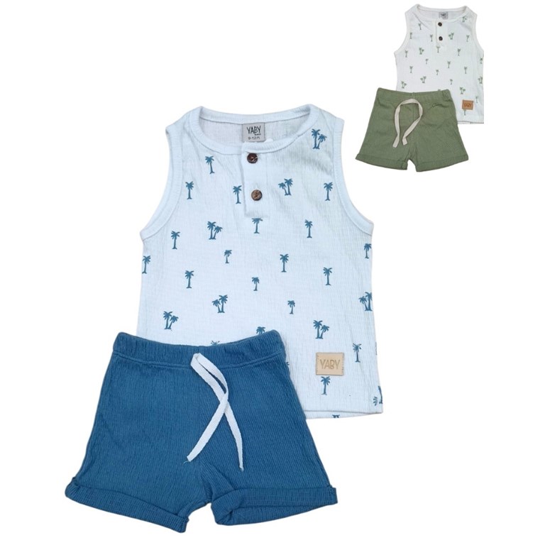 CONJUNTO SIN MANGA PAMLERAS. YABY