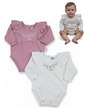 Body manga larga fiori.Yaby