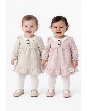 Vestido beba cashmere princesa.Yaby