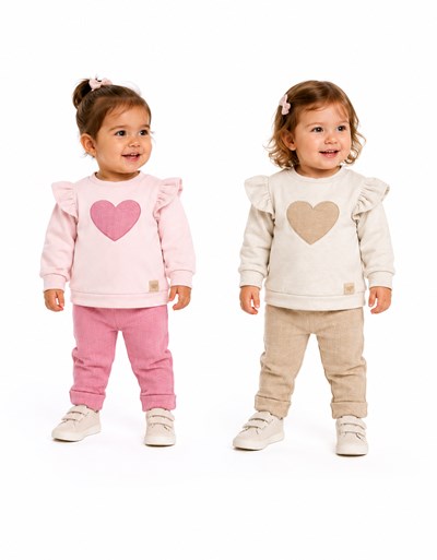 Conjunto corazon.Yaby