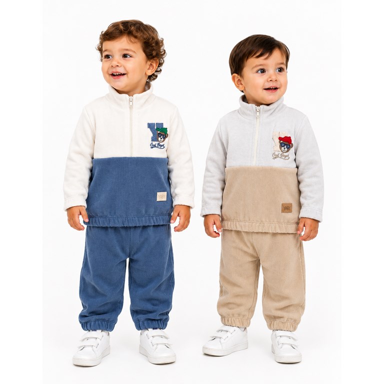 CONJUNTO PARA BEBE PANTALON Y BUZO CON PIEL INTERNA. YABY