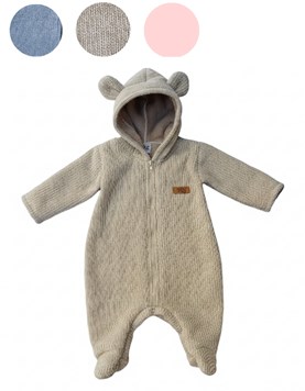 Enterito chenille bondeado osito.Yaby