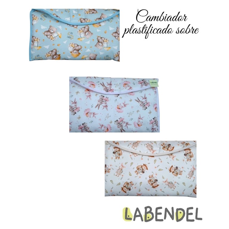 Cambiador cartera con bolsillo detras. Medidas aprox: 48cm x 35xm. Labendel