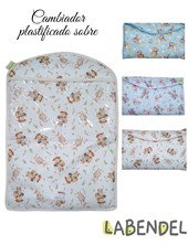 Cambiador cartera con bolsillo detras. Medidas aprox: 48cm x 35xm. Labendel