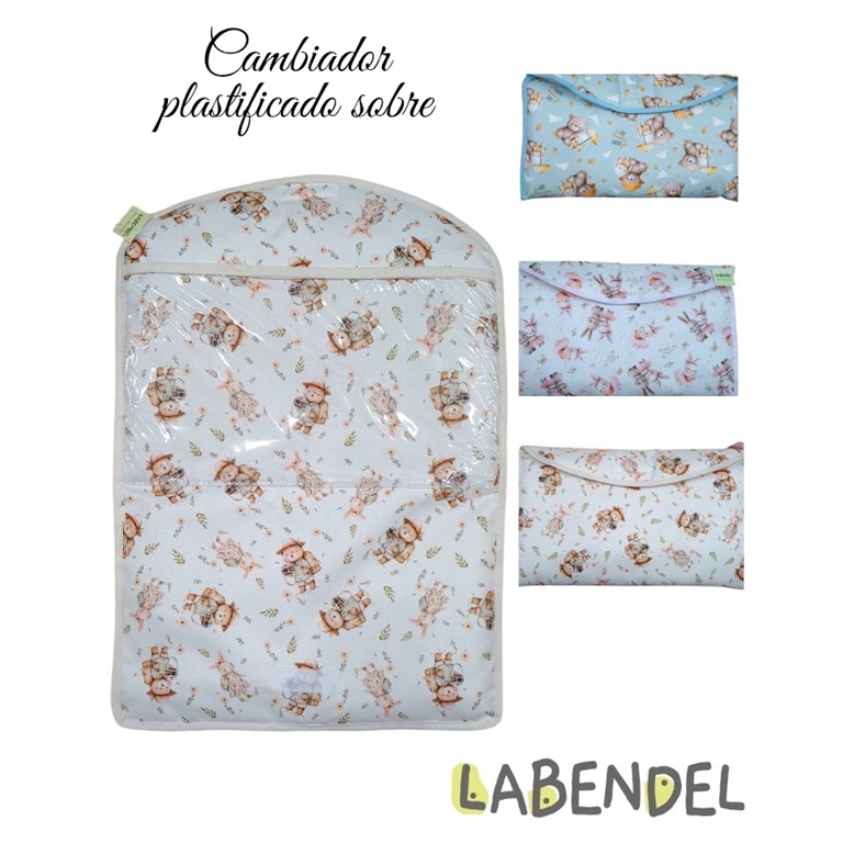 Cambiador cartera con bolsillo detras. Medidas aprox: 48cm x 35xm. Labendel