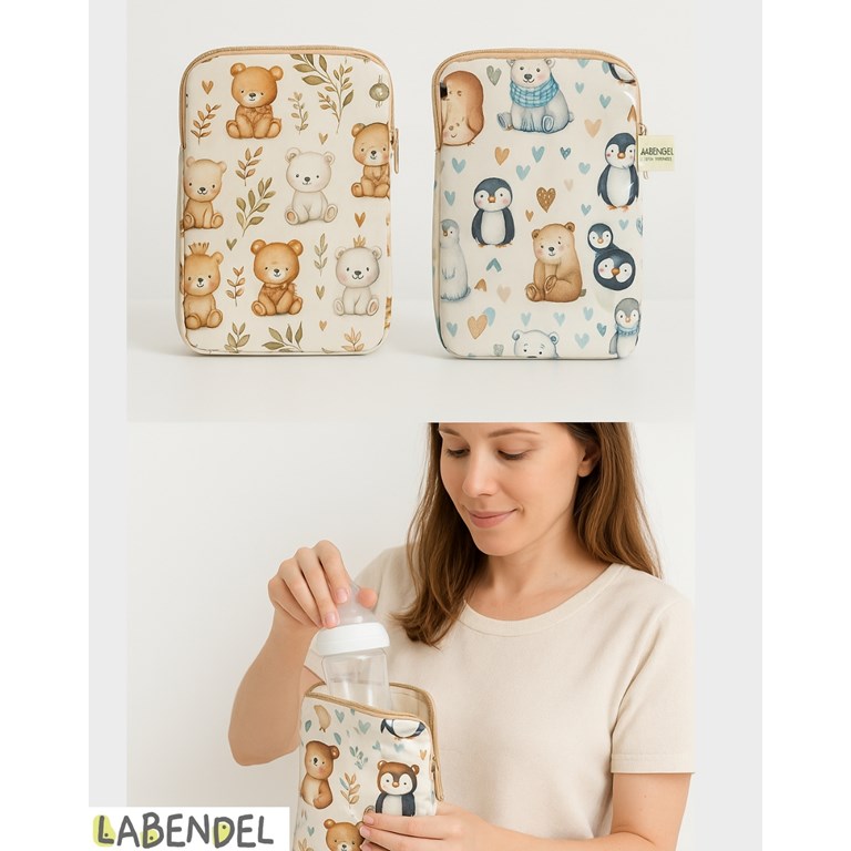 PORTAMAMADERA , ESTUCHE TERMICO ESTAMPADO. LABENDEL