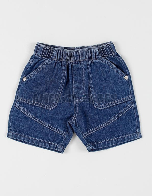 Bermuda bebes jean con recorte. Rimbi.