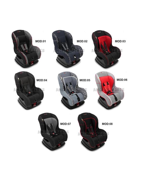 Butaca de bebe para auto con base. Varios colores. LOVE