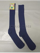A161 AZUL MARINO MEDIAS NIÑO  PUÑO ELASTIZADO TALON Y PUNTERAS REFORZADAS ANORT