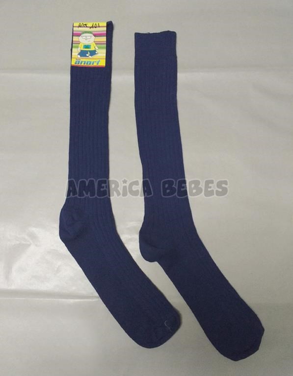 A161 AZUL MARINO MEDIAS NIÑO PUÑO ELASTIZADO TALON Y PUNTERAS REFORZADAS ANORT