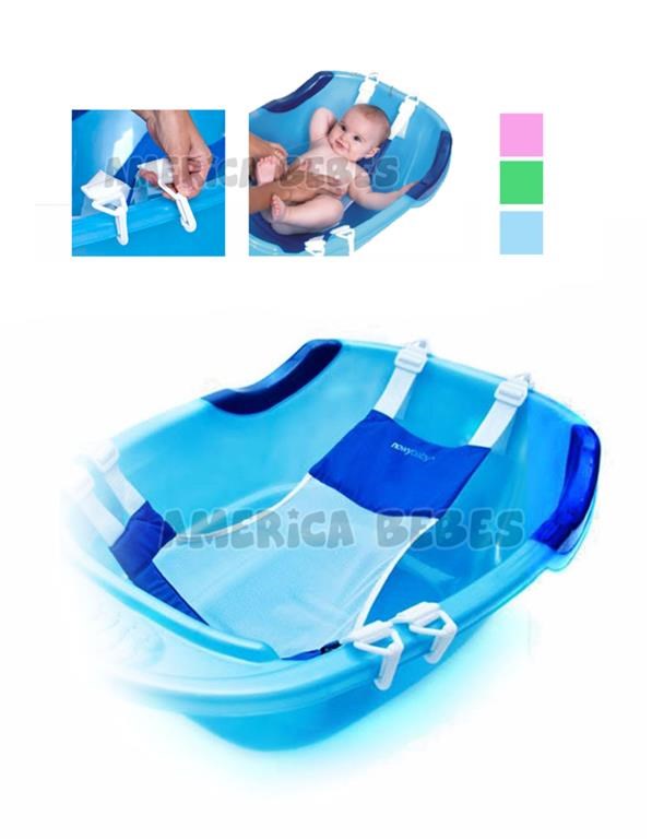 Red de baño para bañar al bebe de manera segura y comoda. COLORES: Verde-Celeste-Rosa. Baby Safe.