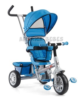 TRICICLO CONFORT AZUL ASIENTO GIRA 360°BIEMME