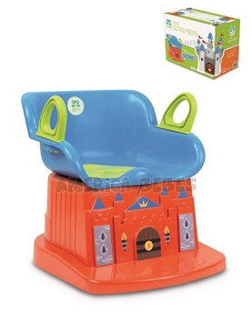 Pelela castillo magico. Facil de limpiar + 12 meses Asiento con respaldo. Color para nene. Kuma Kids.
