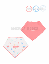 Pack: 2 baberos bandana. Gamise