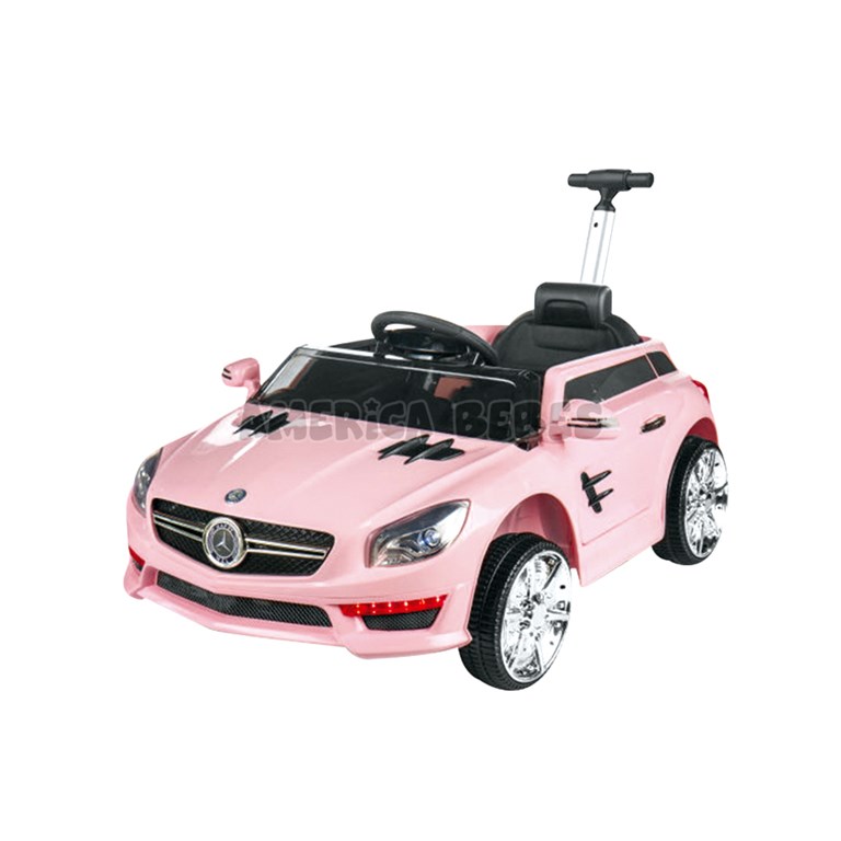 AUTO SPEED ROSA 6V ABRE PUERTAS CON CONTROL REMOTO, BARRAL, MUSICA Y LUCES. BIEMME