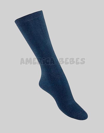 Medias AZUL (cod.1070) colegial media caña. Elemento medias.
