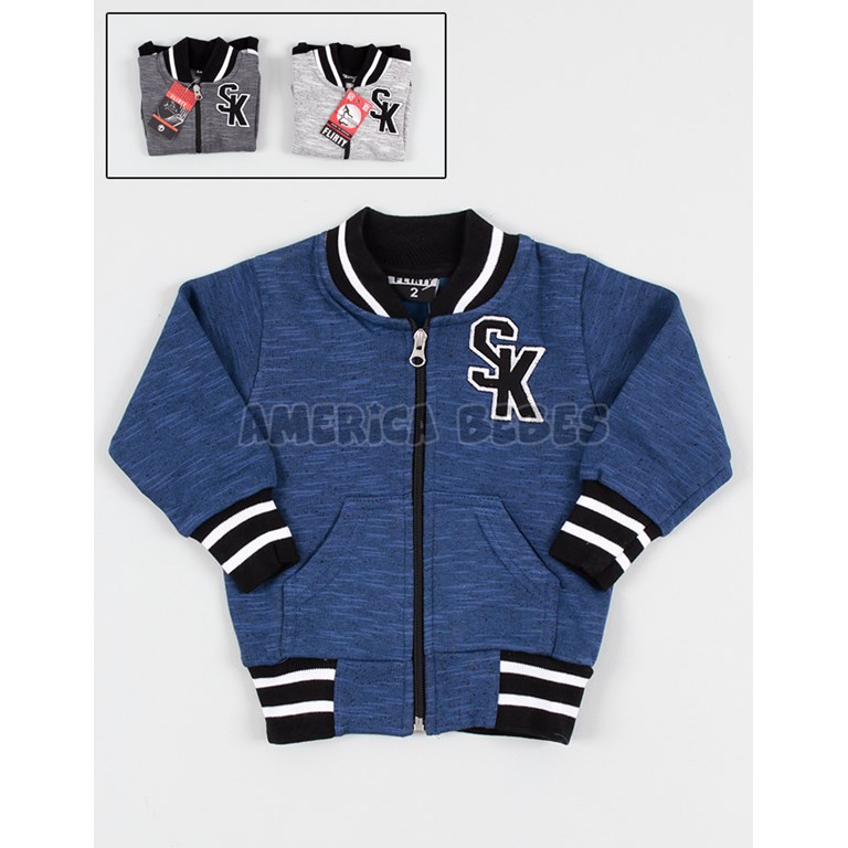 Campera bebe universitaria. Colores surtidos. Flirty.