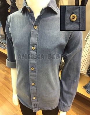 CAMISA MANGA LARGA ESTAMPA FLORCITAS. POPEYE