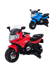 MOTO BMW CHILDREN AZUL 12V CON RUEDITAS, ARRANQUE Y LUCES. BIEMME