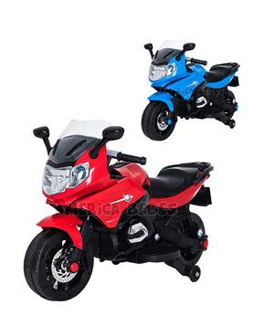 MOTO BMW CHILDREN AZUL 12V CON RUEDITAS, ARRANQUE Y LUCES. BIEMME