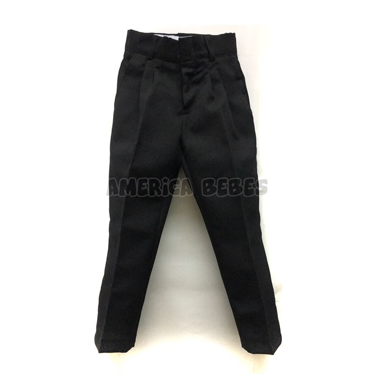 A124 NEGRO PANTALON MECANICO COLEGIAL Talle: 2-4 CON PINZAS. Talle 6 en adelante SIN PINZAS. SU ROGER